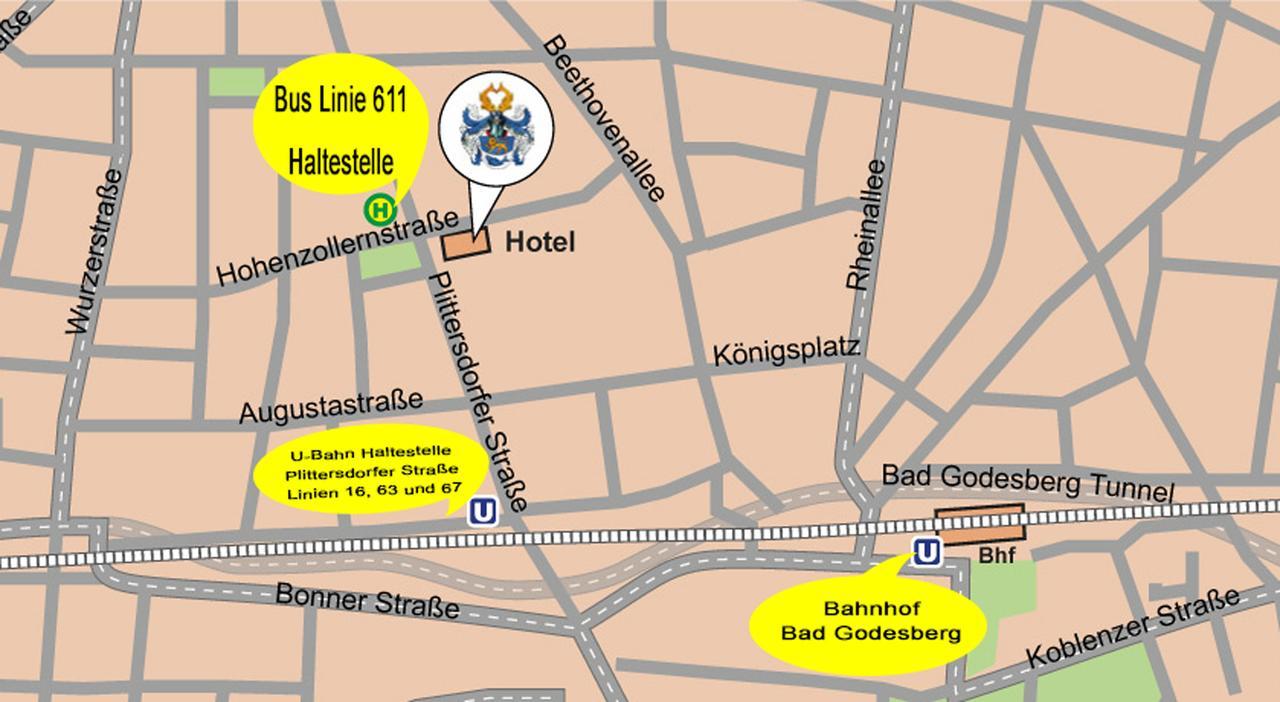 Hotel Am Hohenzollernplatz Bonn Exterior foto